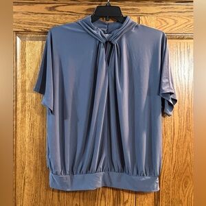 Buckle Black Slate Blue Women's Blouse